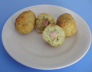 Croquetitas de arroz y lomito