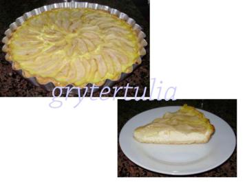 Torta de ricotta y peras reducida en grasas y az&uacute;car